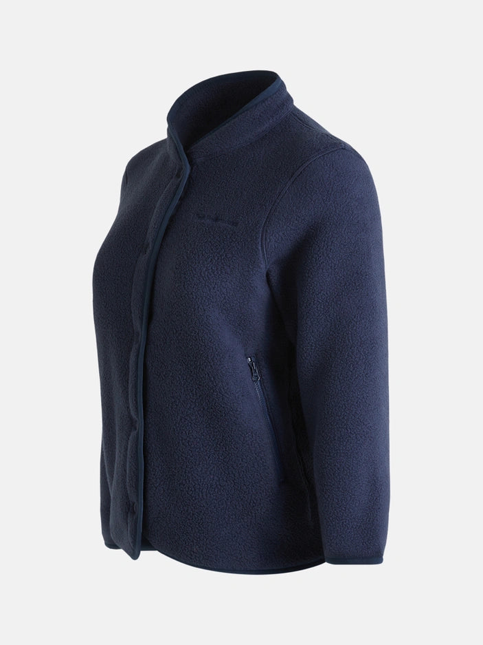WOMAN'S FLEECE SNAP CARDIGAN (2N3 BLUE SHADOW)