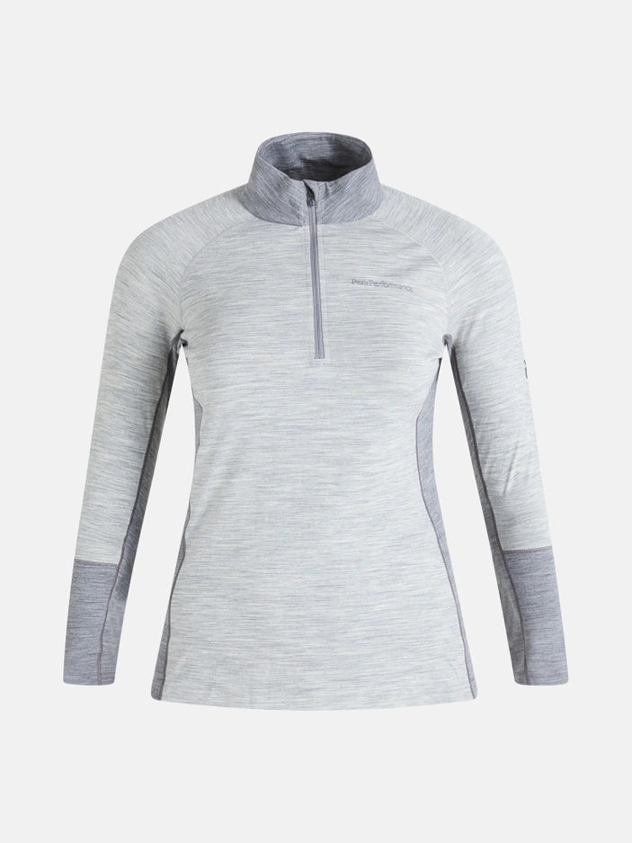 WOMAN'S MAGIC HALF ZIP (M03 MED GREY MELANGE/ M08 GREY MELANGE)