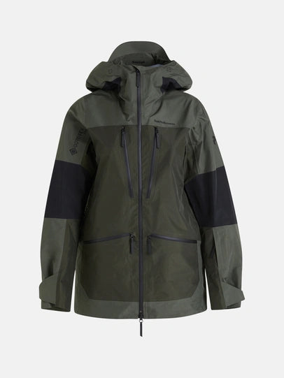 WOMAN'S VERTICAL GORE-TEX PRO 3L JACKET (48C PINE NEEDLE/4BT FOREST NIGHT)