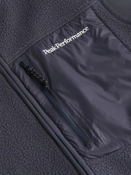 MEN'S PILE ZIP VEST (06P IRON CAST)