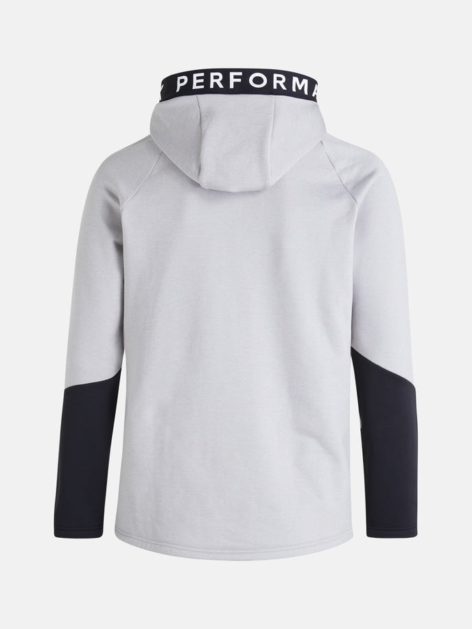 MEN'S RIDER ZIP HOOD MED GREY MELANGE (M03) / BLACK (050)