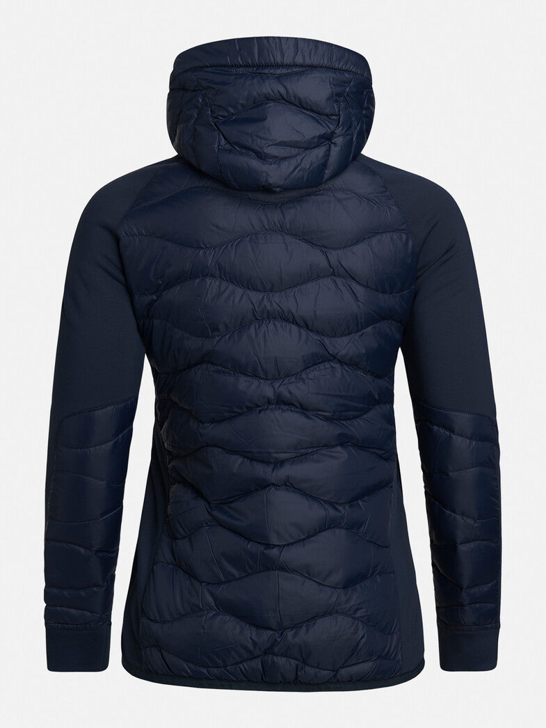 WOMAN'S HELIUM DOWN HYBRID HOOD JACKET (BLUE SHADOW)
