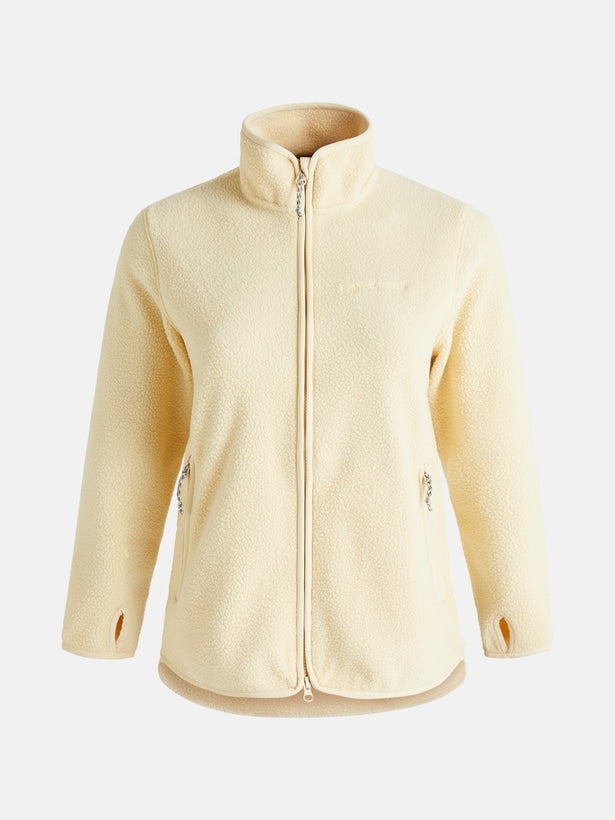 WOMEN'S PILE ZIP JACKET PALE (N02)
