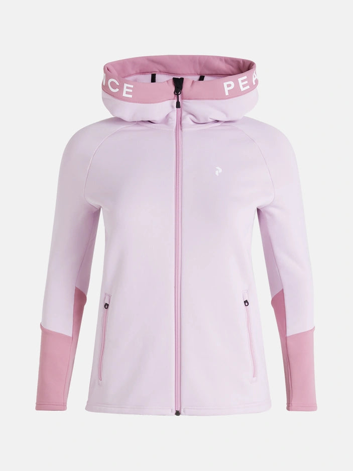 WOMAN'S RIDER ZIP HOOD (53B COLD BLUSH / P10 BITTER ROOT)