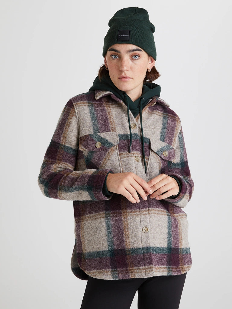 WOMEN'S KELLY WOOL SHIRT (136 CHECK)