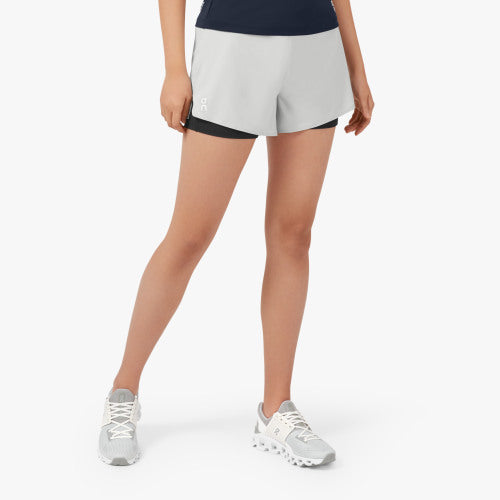 WOMAN'S ON RUNNING SHORTS (GLACIER/BLACK)