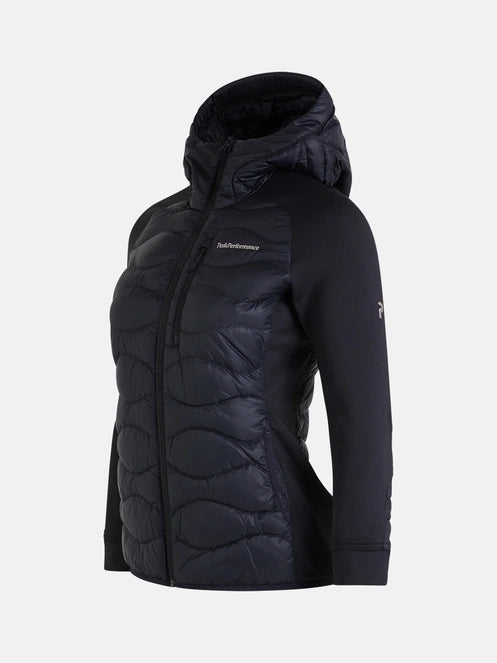WOMAN'S HELIUM HYBRID DOWN HOOD JACKET (BLACK)