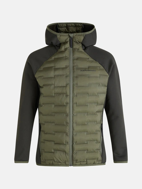 MEN'S ARGON HYBRID HOOD JACKET (PINE NEEDLE / OLIVE EXTREME)