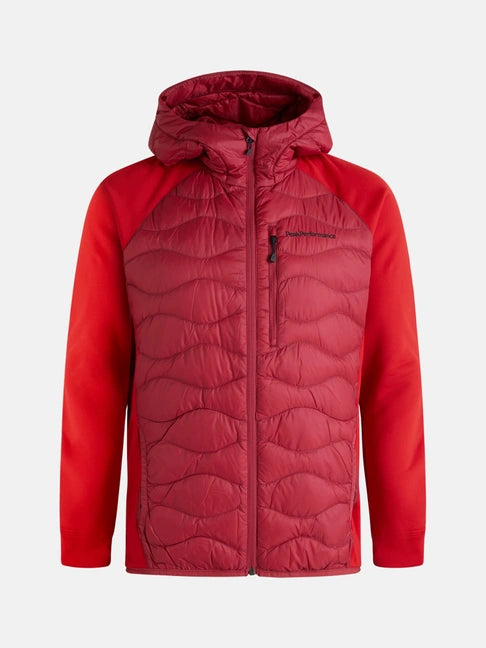 MEN'S HELIUM HYBRID HOOD JACKET (RR1 ROGUE RED / 51F THE ALPINE)