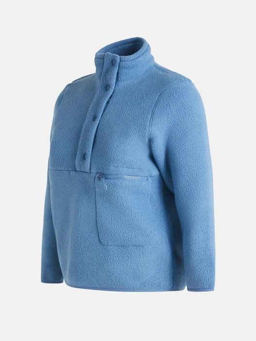 WOMAN'S FLEECE SNAP T-NECK (B03 SHALLOW)