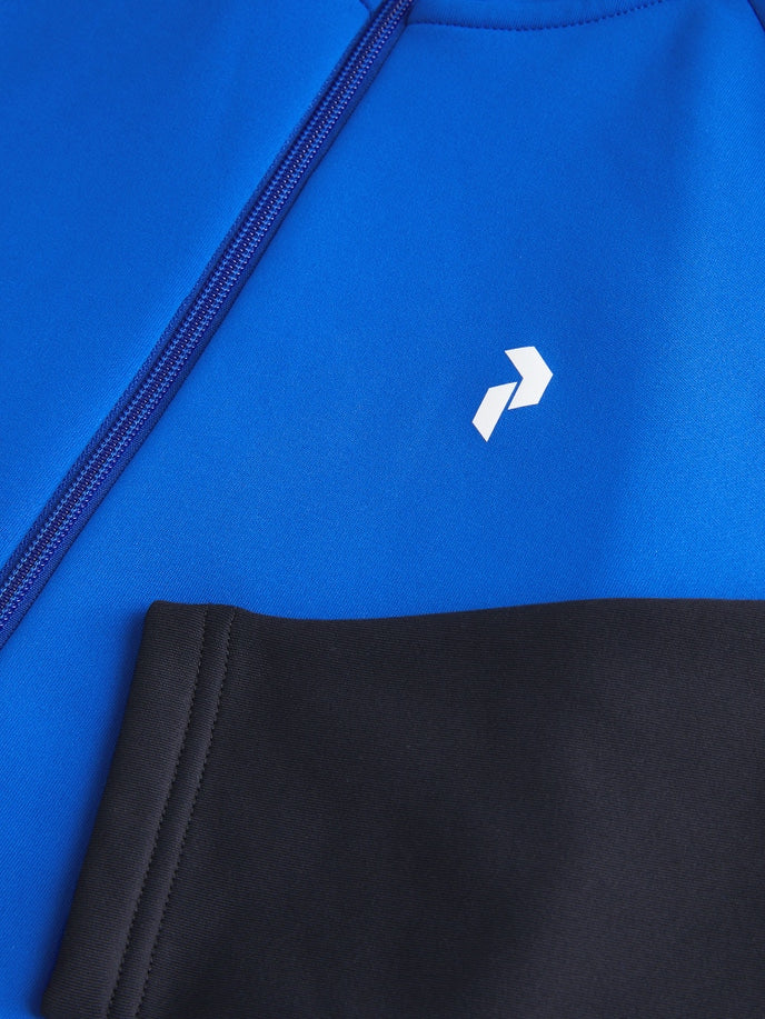 MEN'S RIDER ZIP HOOD ISLAND BLUE (2BC) / BLACK (050)