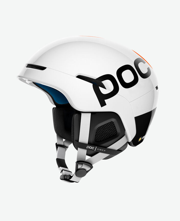 POC OBEX BC SPIN HELMET WHITE FLUO ORANGE
