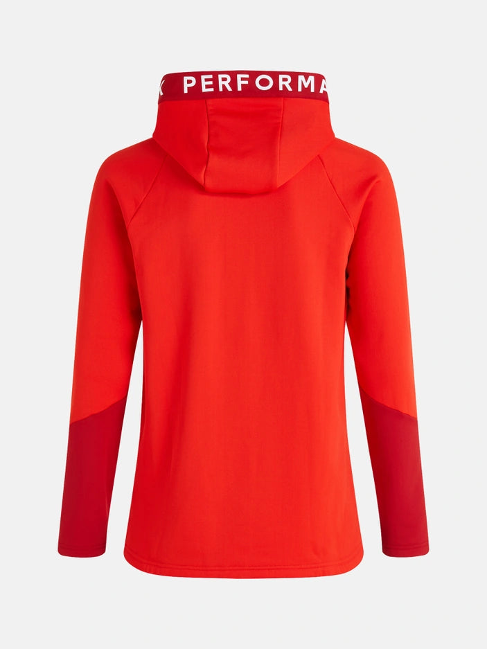 MEN'S RIDER ZIP HOOD (5BS RACING RED / 51F THE ALPINE)