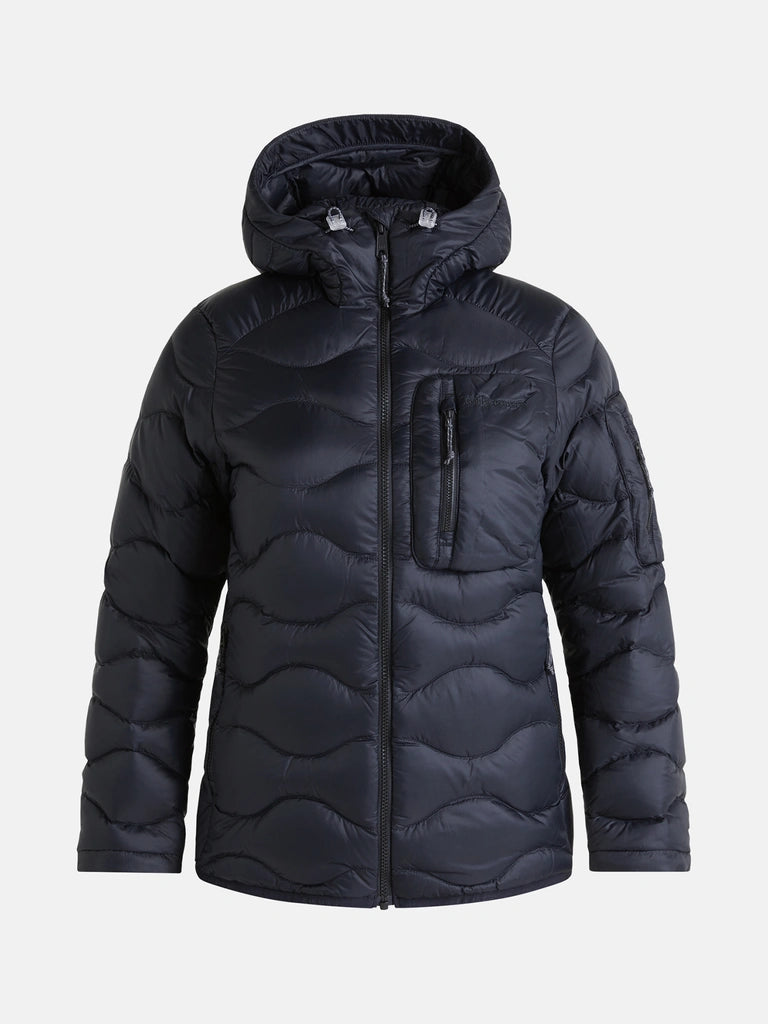 WOMEN'S HELIUM UTILITY DOWN HOOD JACKET (BLACK)