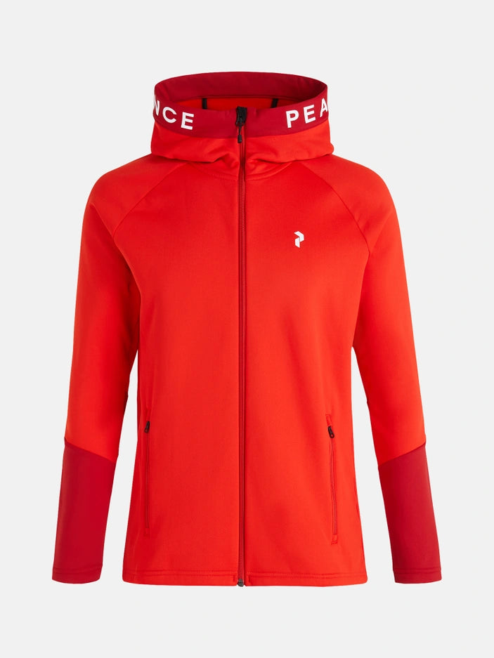 MEN'S RIDER ZIP HOOD (5BS RACING RED / 51F THE ALPINE)