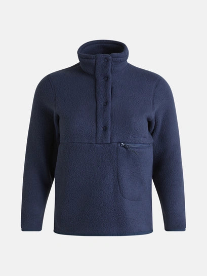 WOMAN'S FLEECE SNAP TNECK (2N3 BLUE SHADOW)