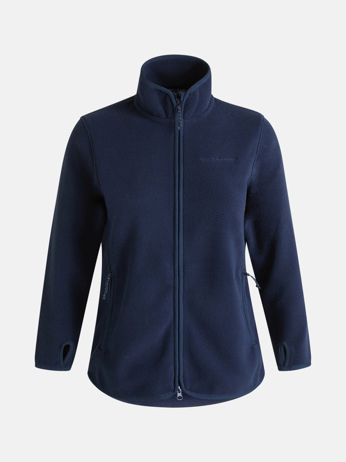 WOMAN'S PILE ZIP JACKET (2N3 BLUE SHADOW)
