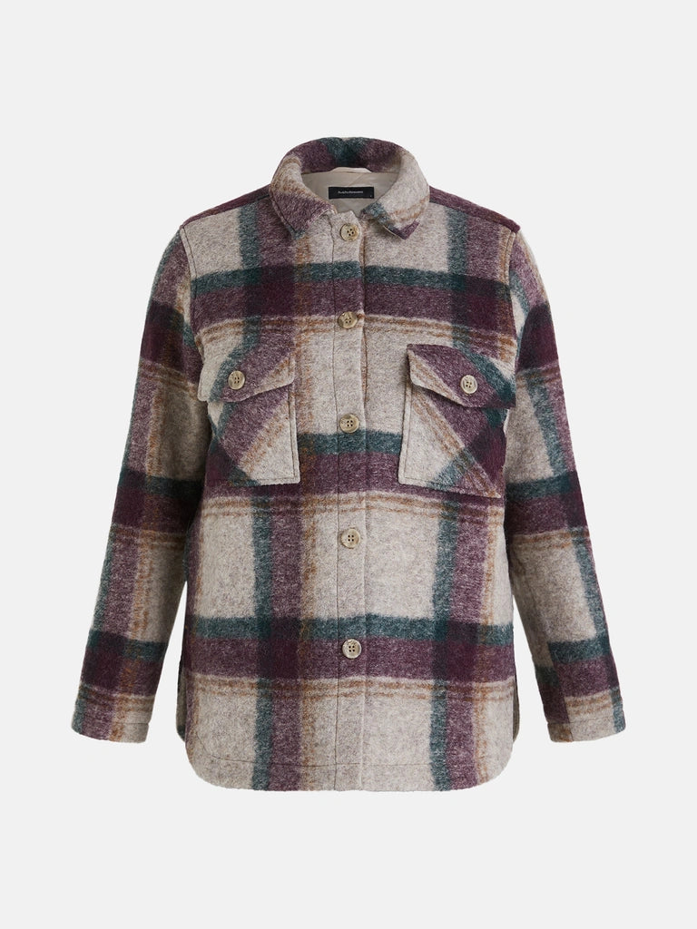 WOMEN'S KELLY WOOL SHIRT (136 CHECK)