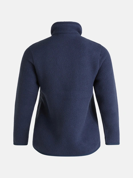 WOMAN'S FLEECE SNAP T-NECK (2N3 BLUE SHADOW)