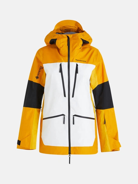 WOMAN'S VERTICAL GORE-TEX PRO 3L JACKET (86Y BLAZE TUNDRA/099 OFFWHITE/ RY1 PURE GOLD