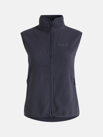 WOMAN'S PILE ZIP VEST (06P IRON CAST)