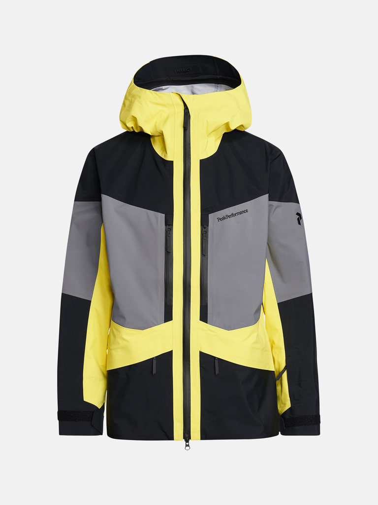 MEN'S GORE-TEX GRAVITY JACKET (CITRINE/BLACK/QUIET GREY)