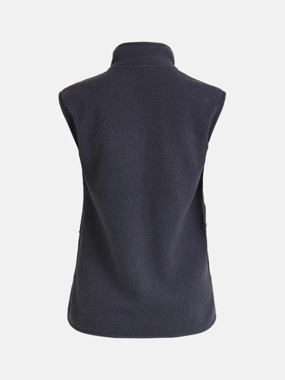 WOMAN'S PILE ZIP VEST (06P IRON CAST)