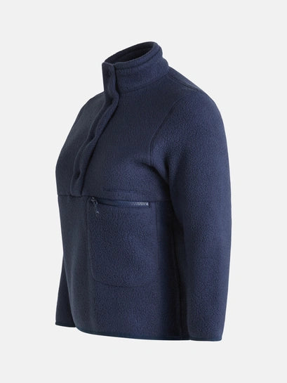 WOMAN'S FLEECE SNAP TNECK (2N3 BLUE SHADOW)
