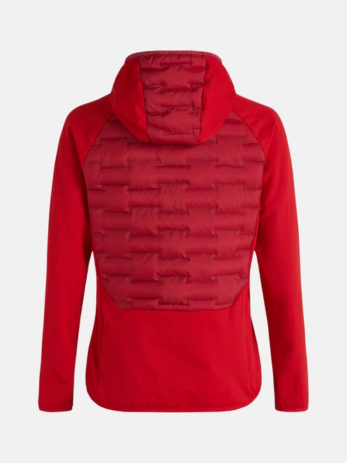 MEN'S ARGON HYBRID HOOD JACKET (ROGUE RED)