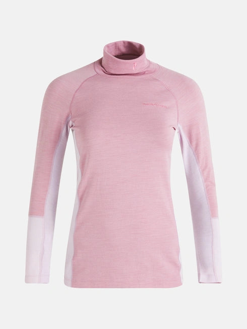 WOMAN'S MAGIC ROLLNECK (P12 BITTER ROOT MELANGE / 53B COLD BLUSH)