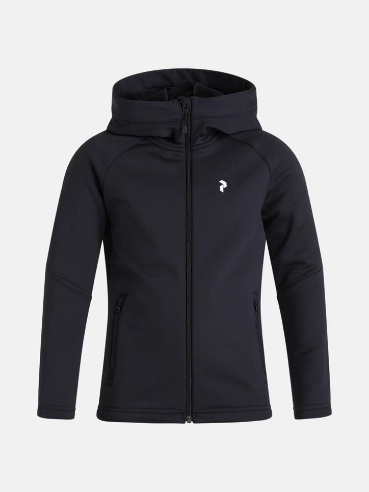 JUNIOR RIDER ZIP HOOD (050 BLACK)
