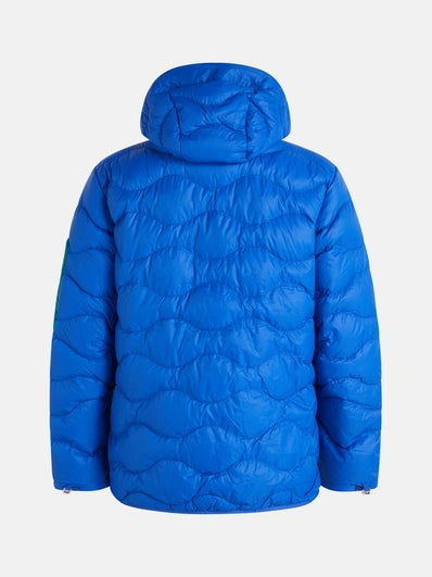 MEN'S HELIUM UTILITY DOWN HOOD JACKET (2BC ISLAND BLUE/ GI1 GREEN IVY)