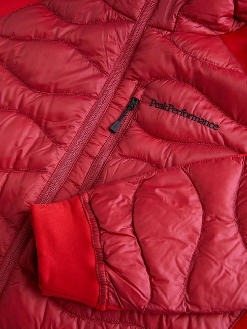 MEN'S HELIUM HYBRID HOOD JACKET (RR1 ROGUE RED / 51F THE ALPINE)