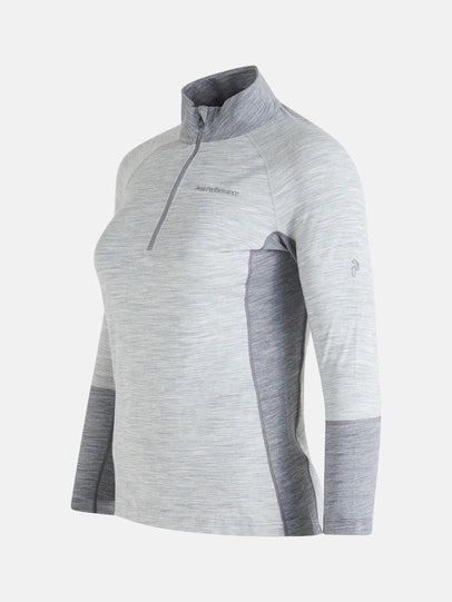 WOMAN'S MAGIC HALF ZIP (M03 MED GREY MELANGE/ M08 GREY MELANGE)