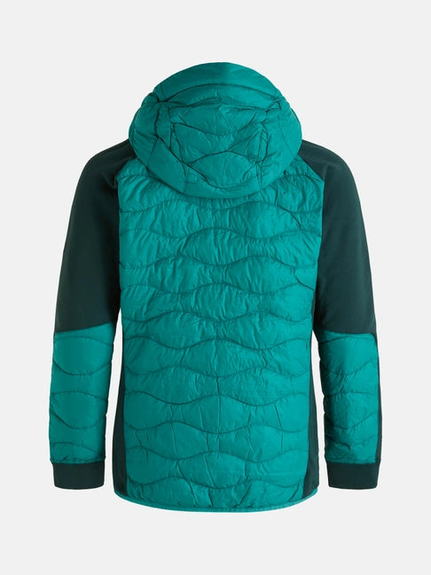 MEN'S HELIUM HYBRID HOOD JACKET (GI1 GREEN IVY / 4CA SCARAB GREEN)