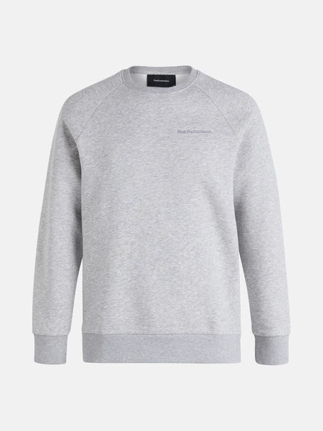 MEN'S ORIGINAL SMALL LOGO CREW (M03 MED GREY MELANGE)
