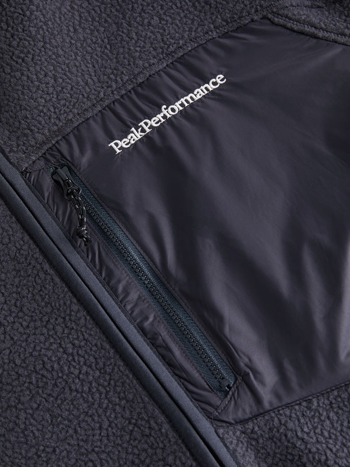 MEN'S PILE ZIP JACKET IRON CAST (06P)