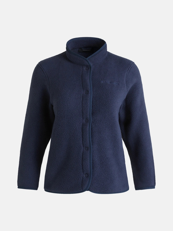 WOMAN'S FLEECE SNAP CARDIGAN (2N3 BLUE SHADOW)