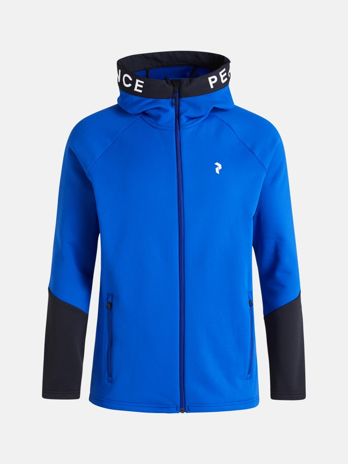 MEN'S RIDER ZIP HOOD ISLAND BLUE (2BC) / BLACK (050)