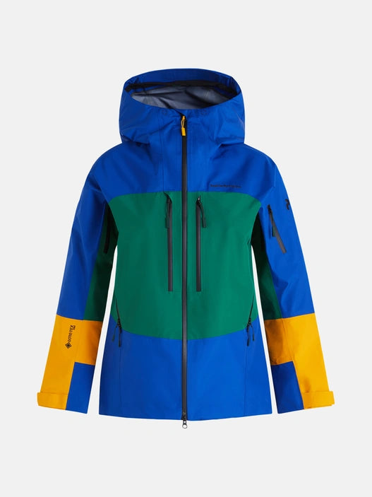 WOMAN'S VISLIGHT GORE-TEX PRO JACKET (2BC ISLAND BLUE / G11 GREEN IVY / 86Y BLAZE TUNDRA)