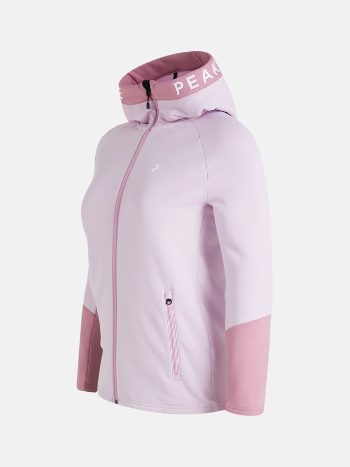 WOMAN'S RIDER ZIP HOOD (53B COLD BLUSH / P10 BITTER ROOT)