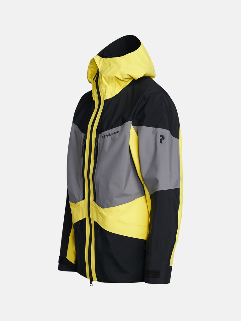 MEN'S GORE-TEX GRAVITY JACKET (CITRINE/BLACK/QUIET GREY)