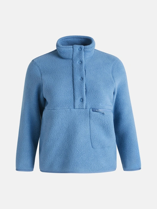 WOMAN'S FLEECE SNAP T-NECK (B03 SHALLOW)