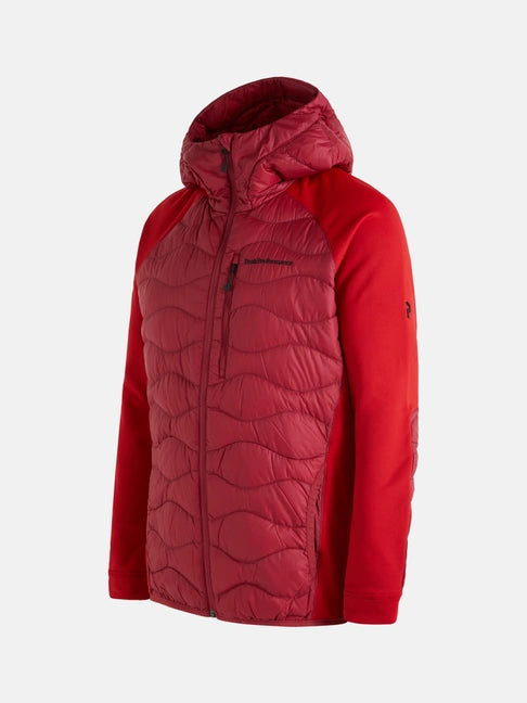 MEN'S HELIUM HYBRID HOOD JACKET (RR1 ROGUE RED / 51F THE ALPINE)