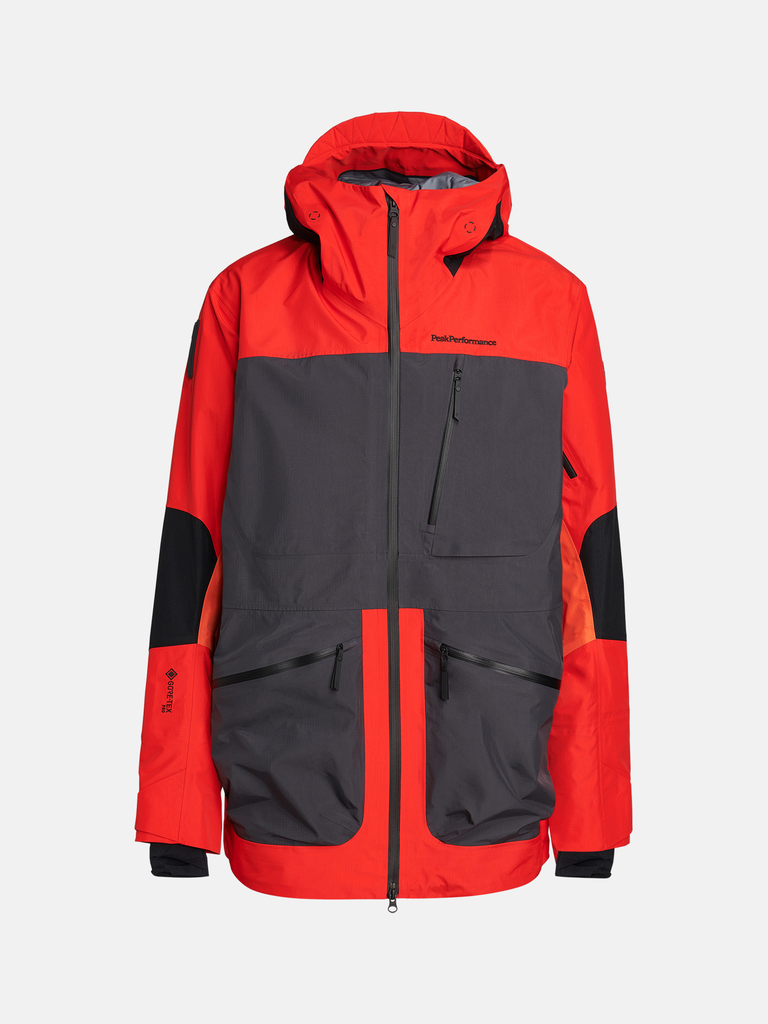 MEN'S VERTICAL PRO GORE-TEX JACKET (5BS RACING RED/MOTION GREY/ ZEAL ORANGE)