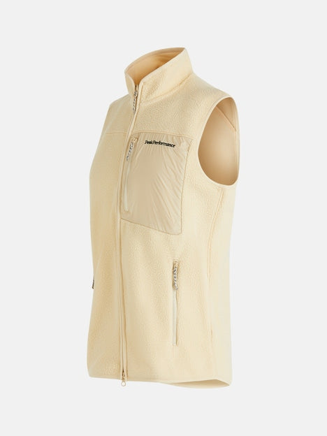 MEN'S PILE ZIP VEST (N02 PALE)