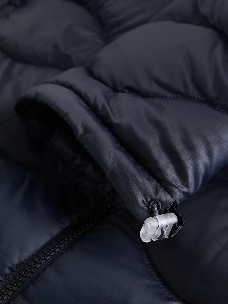 WOMEN'S HELIUM UTILITY DOWN HOOD JACKET (BLACK)