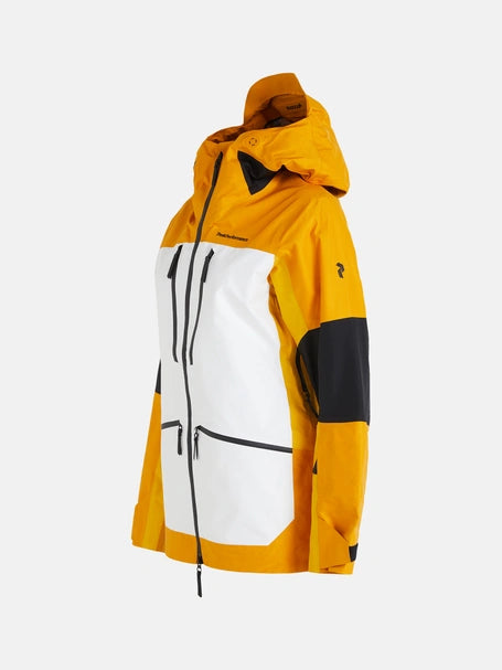WOMAN'S VERTICAL GORE-TEX PRO 3L JACKET (86Y BLAZE TUNDRA/099 OFFWHITE/ RY1 PURE GOLD