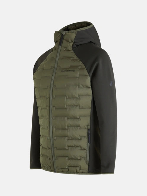 MEN'S ARGON HYBRID HOOD JACKET (PINE NEEDLE / OLIVE EXTREME)
