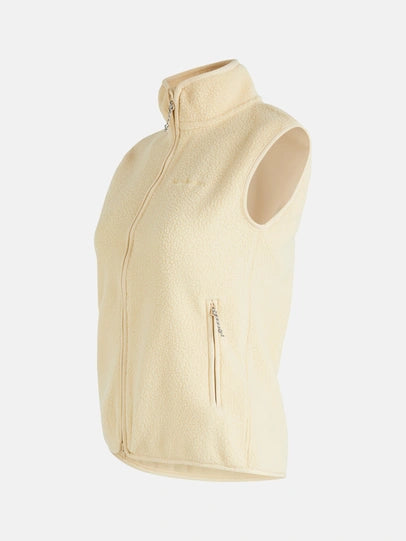 WOMAN'S PILE ZIP VEST (N02 PALE)